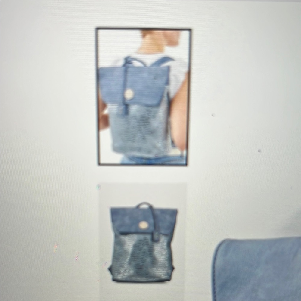 Rieker nwts Stylish Blue Backpack - Picture 7 of 10